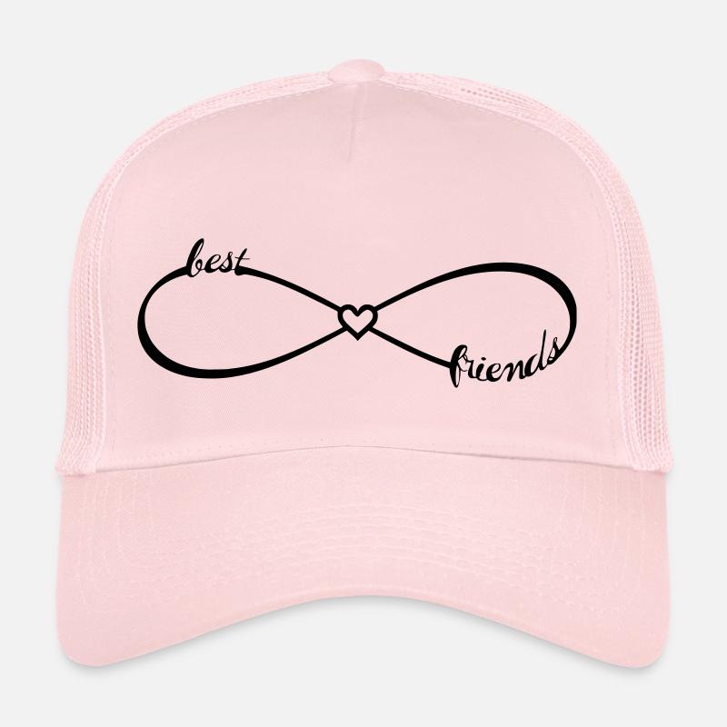 Für beste Freunde Freundinnen / Unendlichkeit - Trucker Cap - Hellrosa