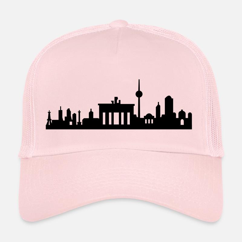 Berlin skyline abstract small Trucker Cap