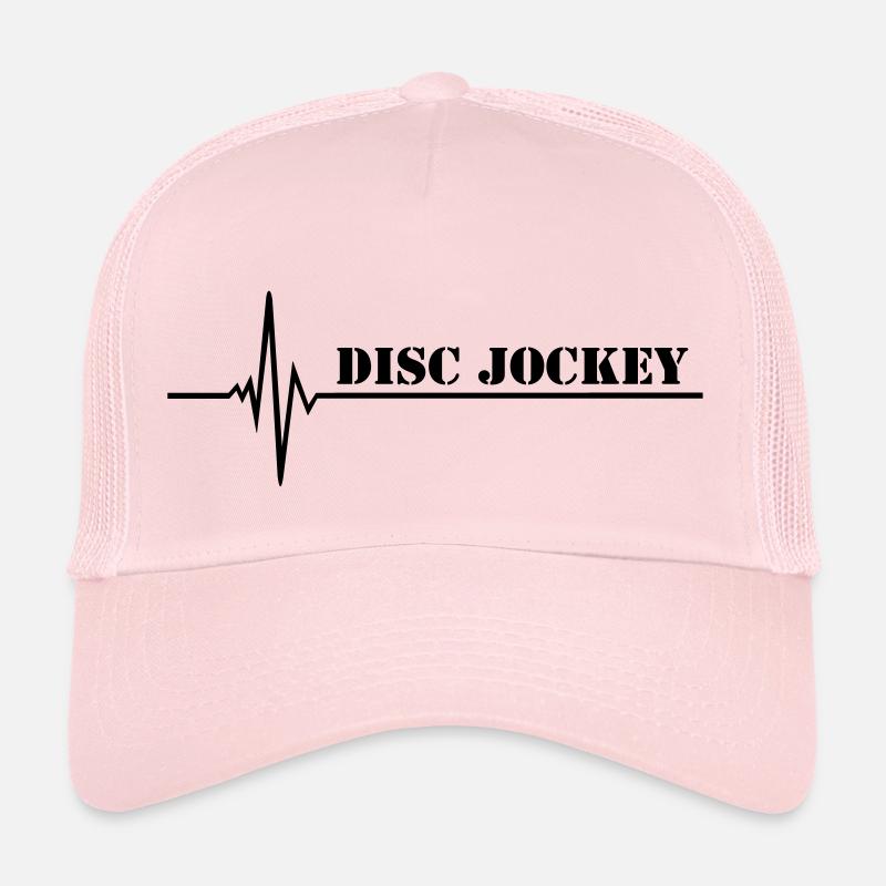 DJ - Casquette trucker  - rose pâle