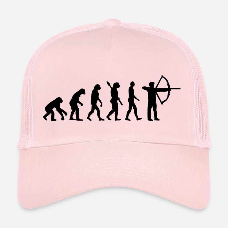 Évolution Tir à l'arc - Casquette trucker - rose pâle