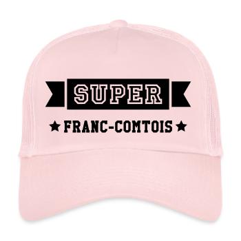 Franche-comté / Franc-Comtois / Franc-Comtoise - Casquette trucker  - rose pâle - Devant