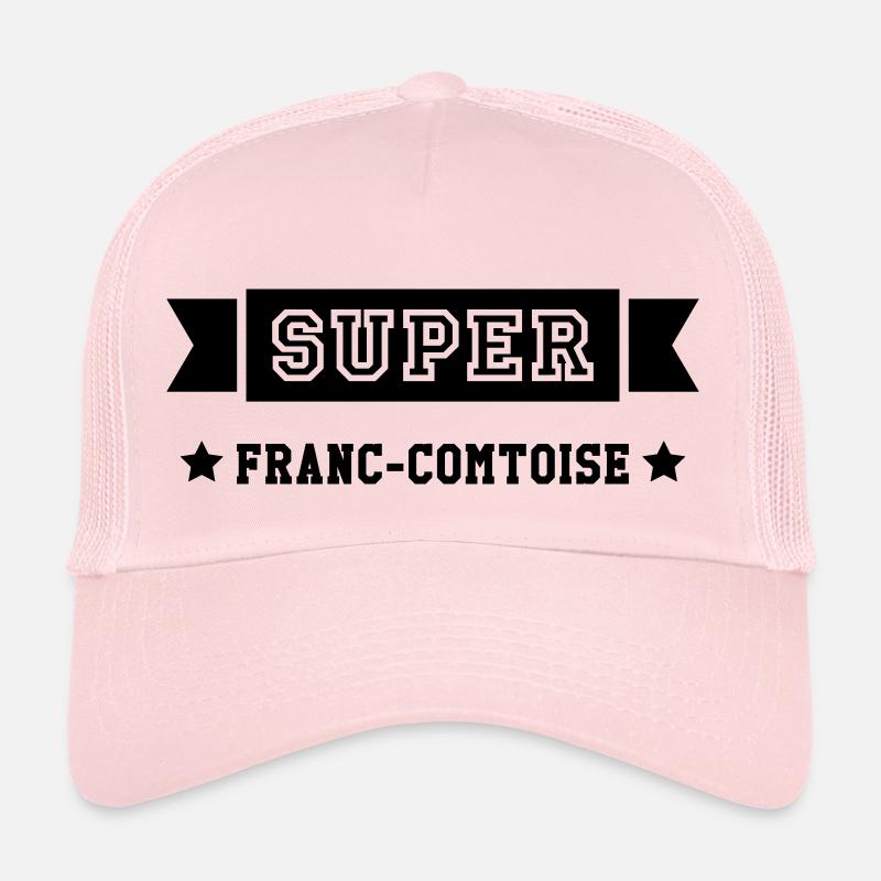 Franche-comté / Franc-Comtois / Franc-Comtoise - Casquette trucker  - rose pâle