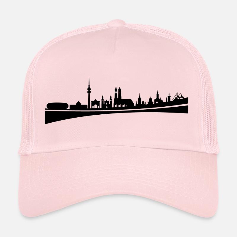 Skyline - München - Trucker Cap - Hellrosa