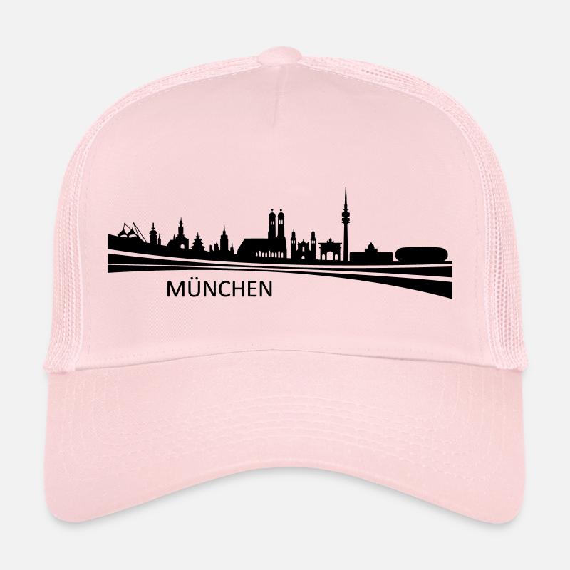 Skyline - München - Trucker Cap - Hellrosa