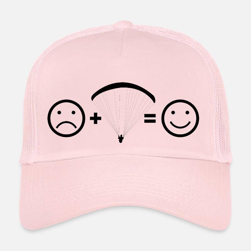 Lustiges Gleitschirm - Trucker Cap - Hellrosa