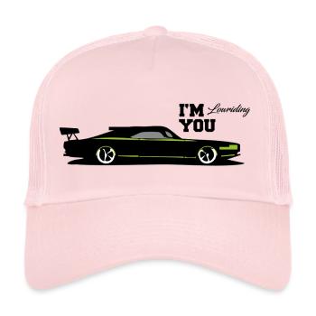 Je vous déprime / Auto Tuning Design - Casquette trucker  - rose pâle - Devant