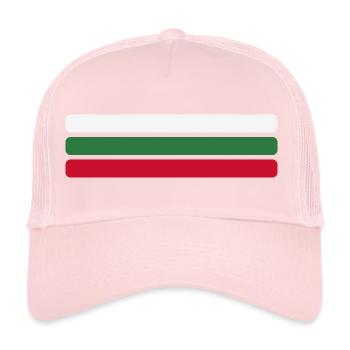 Bulgaria Flag Minimal - Flag Fan Stripe Desi - Trucker Cap - pale pink - Front