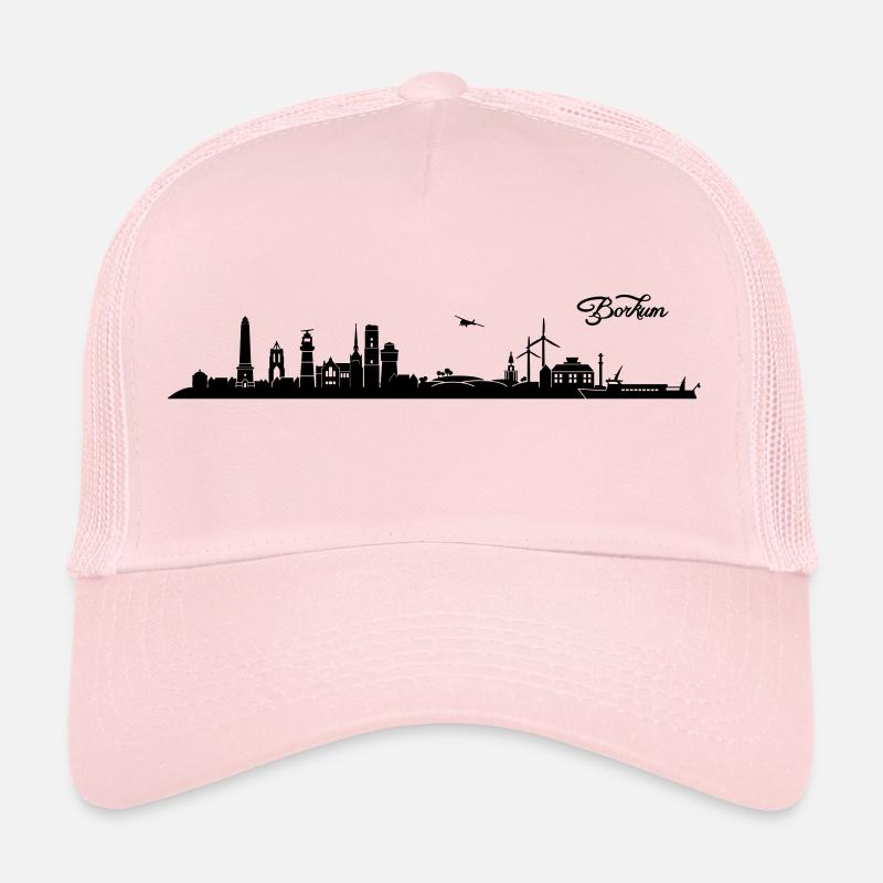 Borkumer Skyline - Trucker Cap - Hellrosa