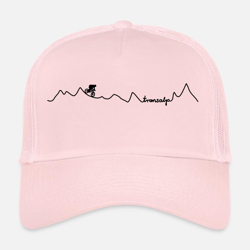 Transalp MTB - Trucker Cap - Hellrosa