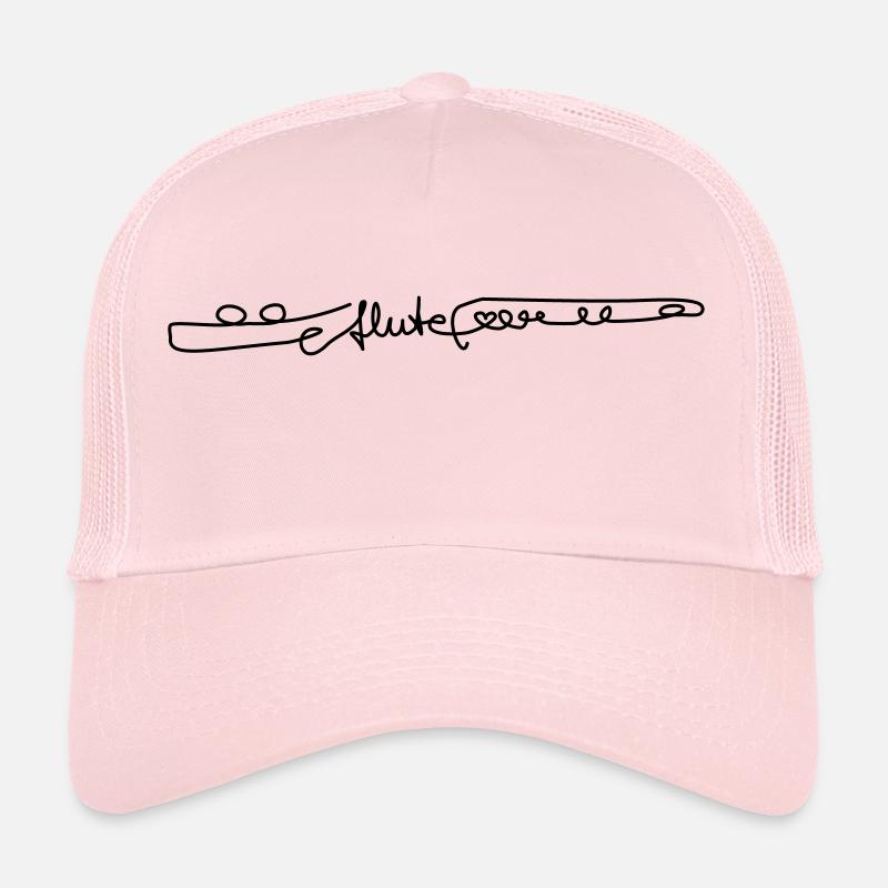 one line c flute - Trucker Cap - Hellrosa