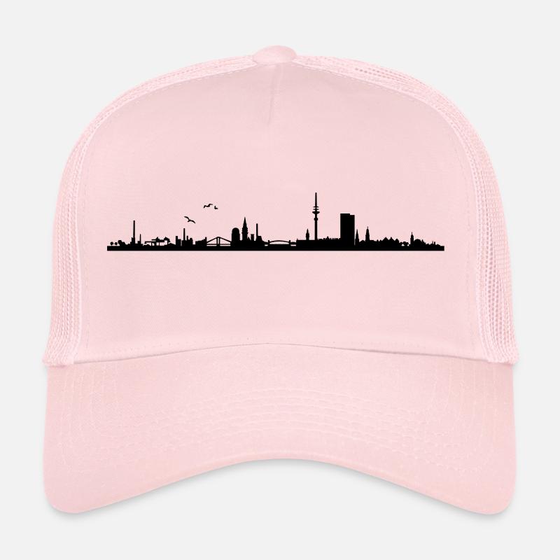 Hamburg skyline panorama Trucker Cap