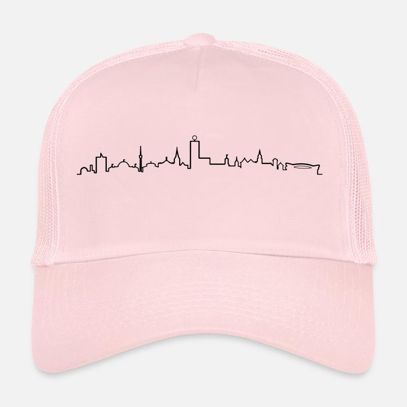Skyline Stuttgart - Trucker Cap - Hellrosa