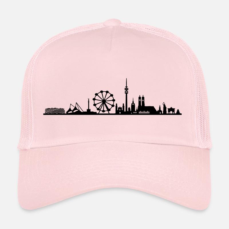 Skyline - München Riesenrad - Trucker Cap - Hellrosa