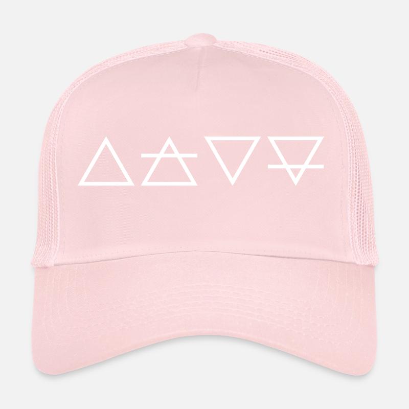 Wicca Elemente Feuer Luft Wasser Erde Trucker Cap
