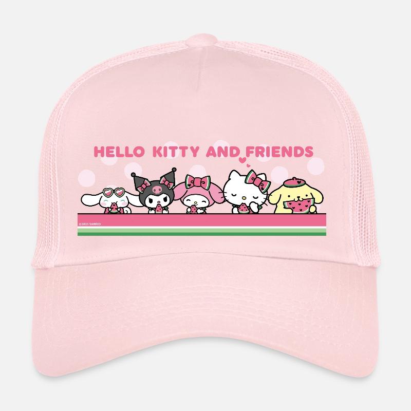 Hello Kitty Et Ses Amis Mangent De La Pastèque Casquette trucker 