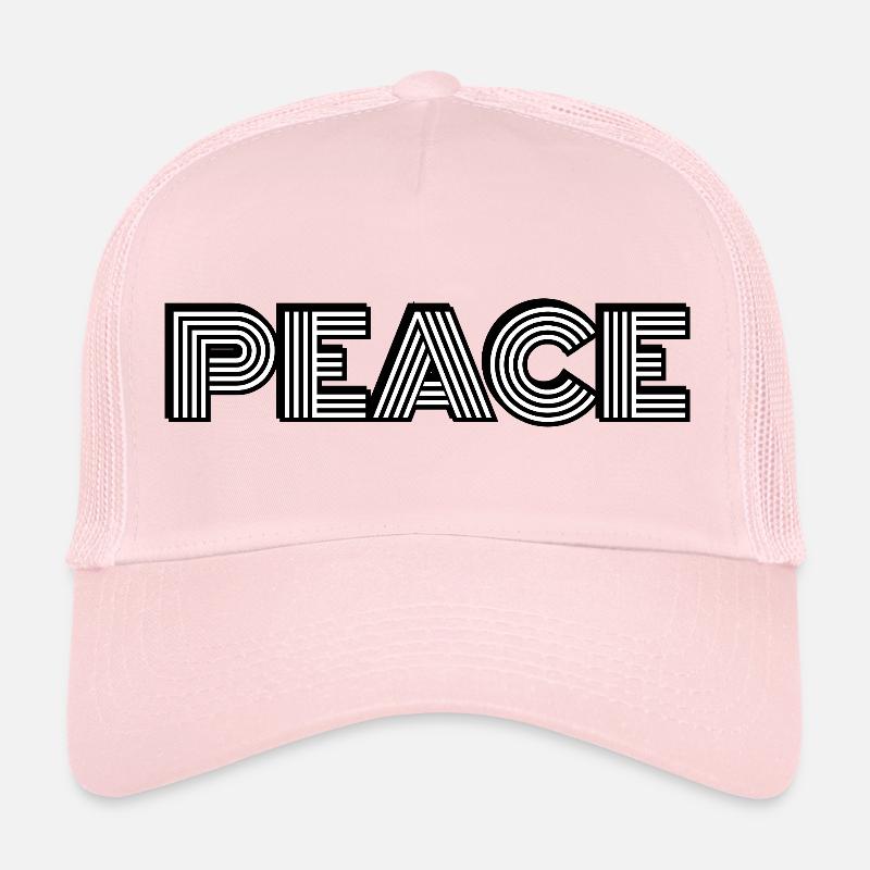 Peace Rétro Bold Typographie Casquette trucker 