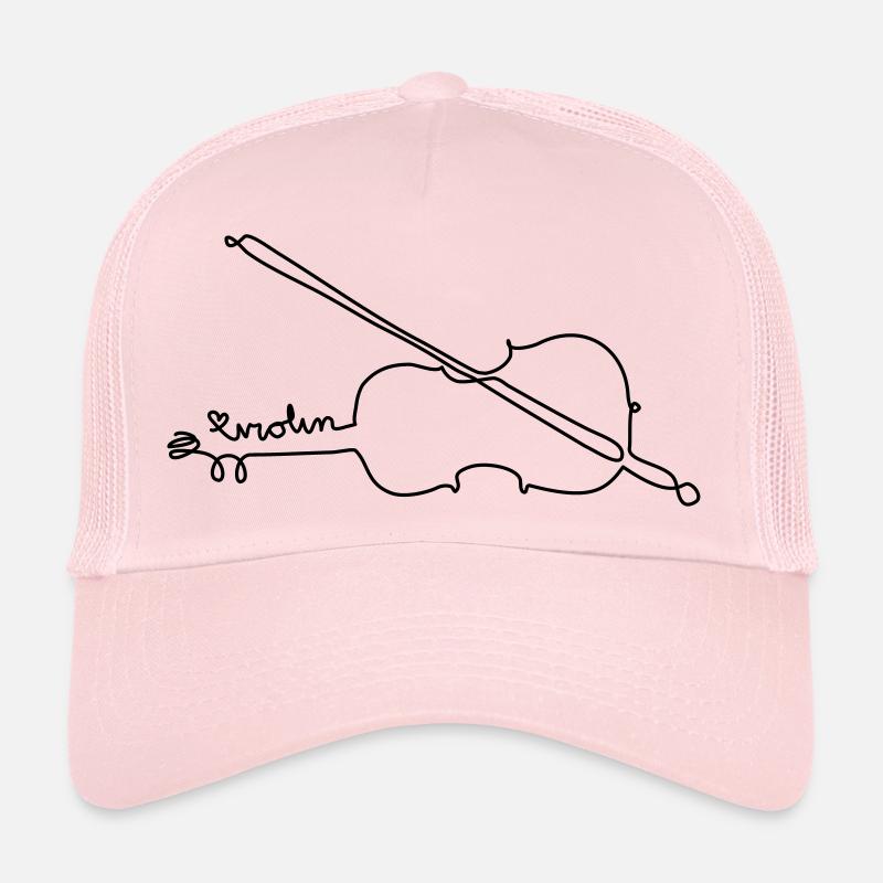 one line violin Trucker Cap