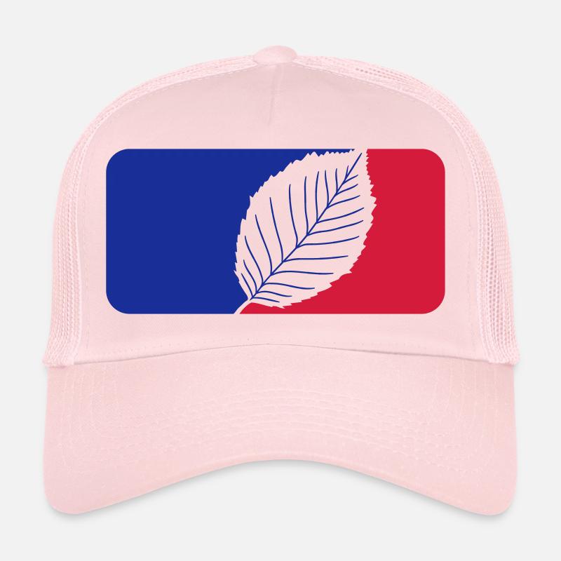 logo sport rot blau buche blatt baum pflanze form Trucker Cap