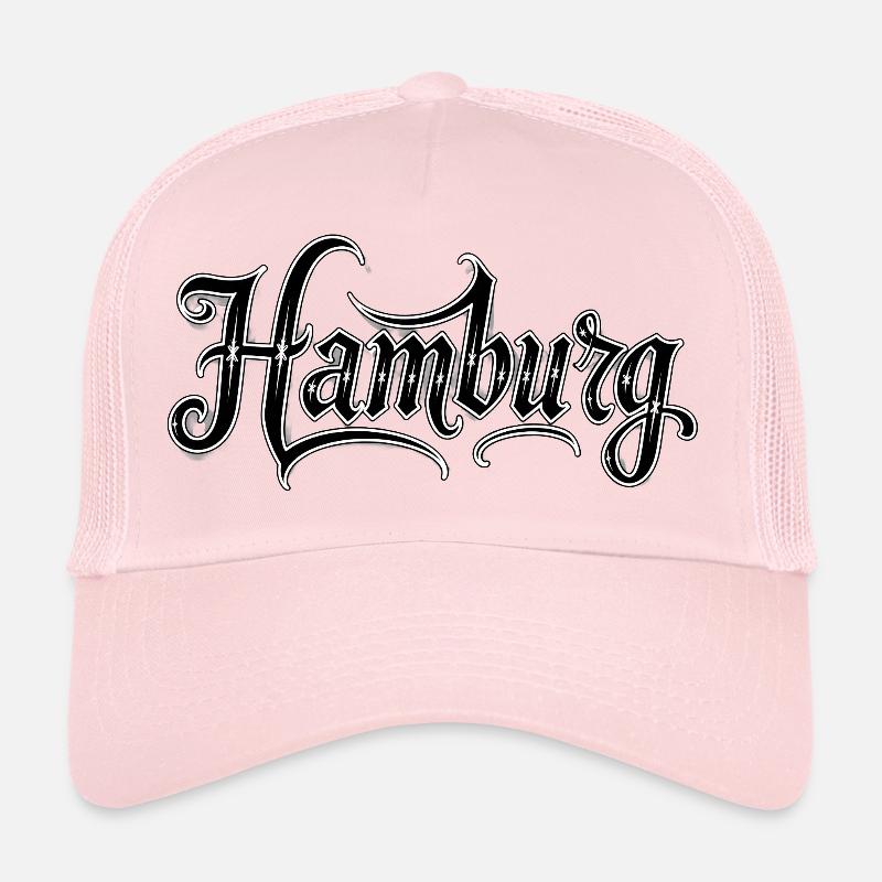 Lettrage de Hambourg avec détails gothiques Casquette trucker 