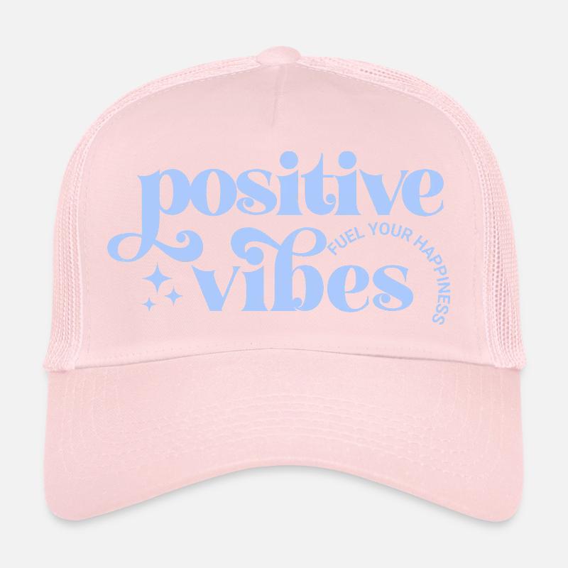 Vibes Positives Typographie lavand Casquette trucker 