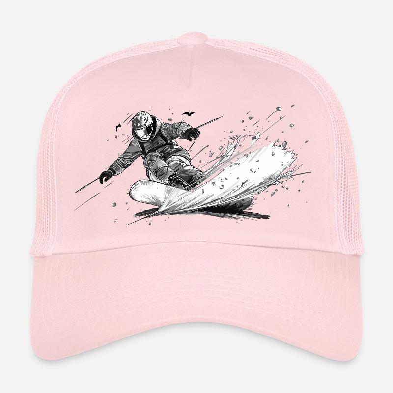 Snowboard - Trucker Cap - Hellrosa
