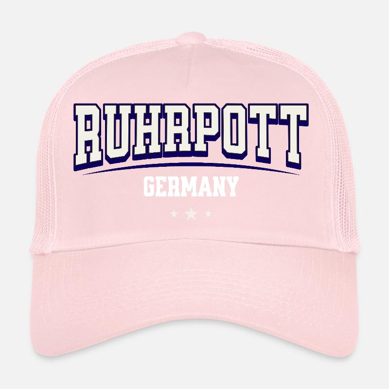 Ruhrpott Germany College Style - Trucker Cap - Hellrosa