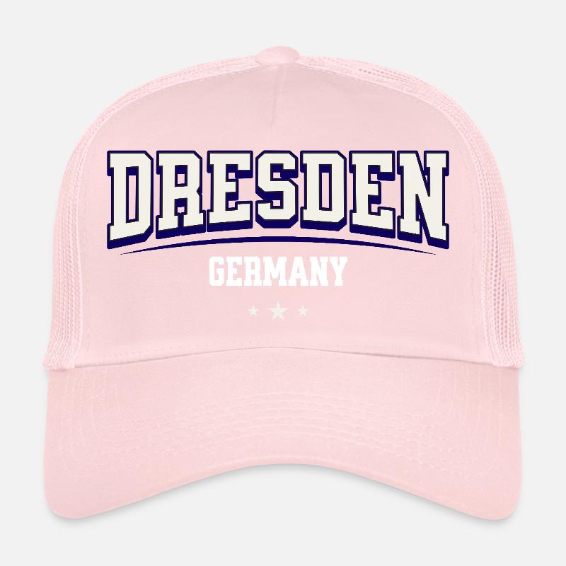 Dresden Germany Vintage College Design Trucker Cap