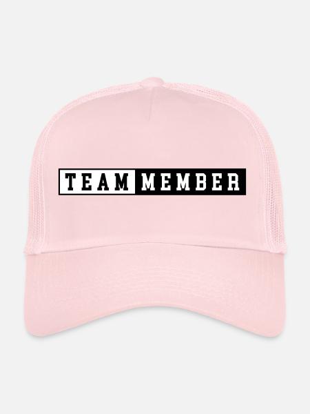 Team Member - Trucker Cap - pale pink - Front