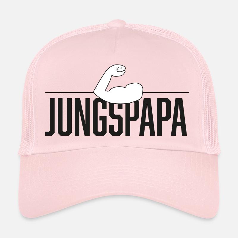 Jungspapa Power - Trucker Cap - Hellrosa