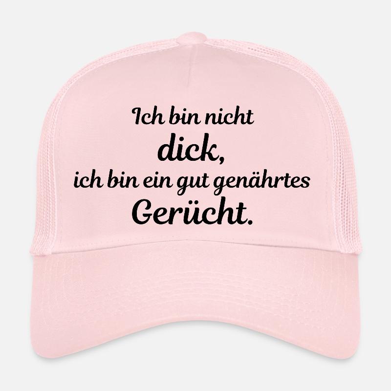 Ich bin nicht dick Trucker Cap