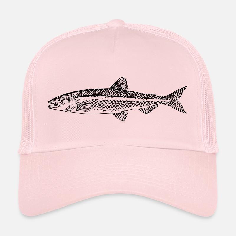 trout anglers - Trucker Cap - pale pink