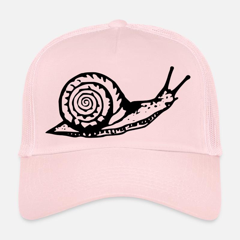Snail noir et withe Casquette trucker 