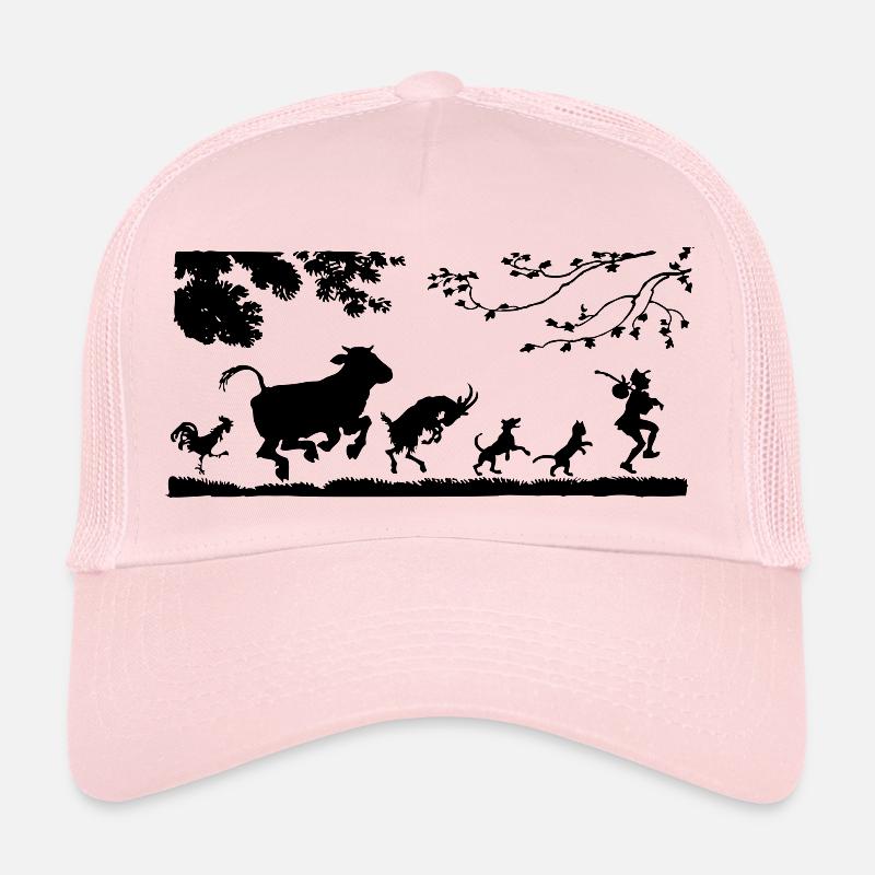 chicken16 - Casquette trucker  - rose pâle
