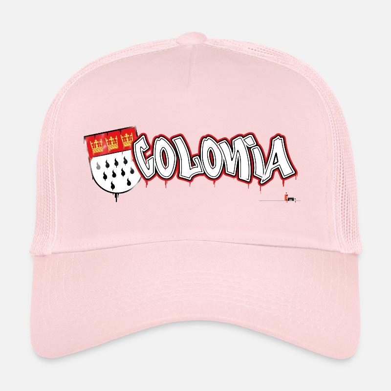 Colonia Graffiti - Trucker Cap - Hellrosa