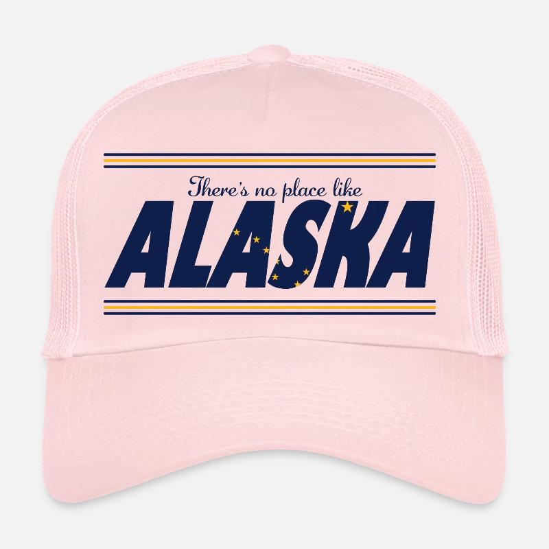 No Place Alaska - Trucker Cap - pale pink