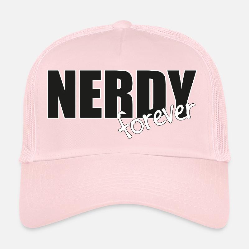 NERDY forever - Logo Noir/Blanc Casquette trucker 