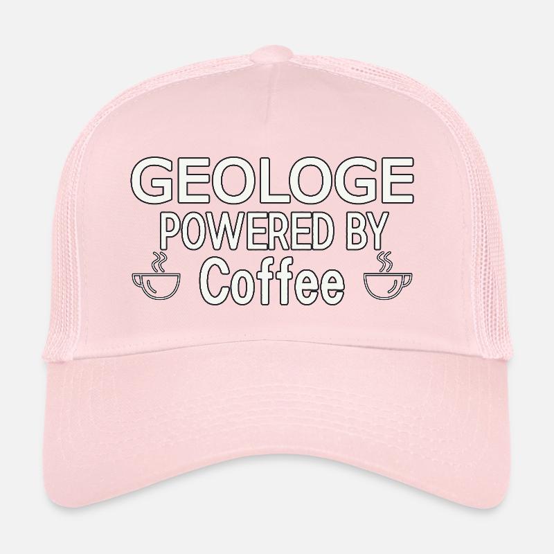 Geologist Powered By Coffee Geology Trucker Cap