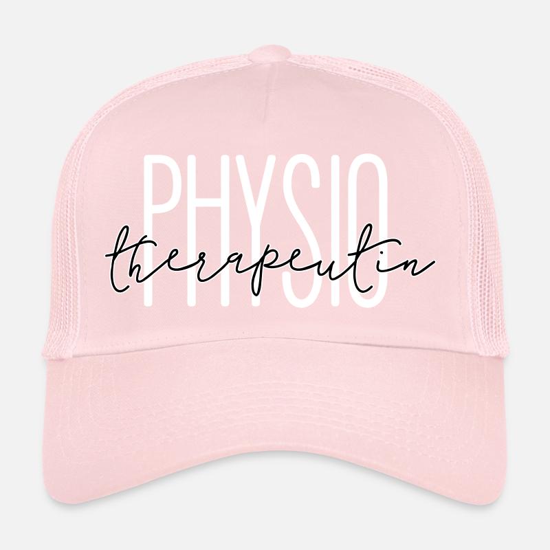 Stylish design for the physiotherapist - Trucker Cap - pale pink