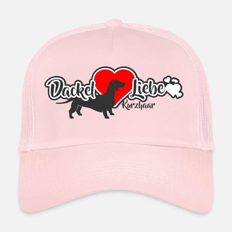 Dachshund Love Dachshund - Trucker Cap - pale pink
