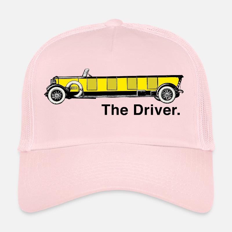 Yellow Oldtimer - The Driver. Trucker Cap