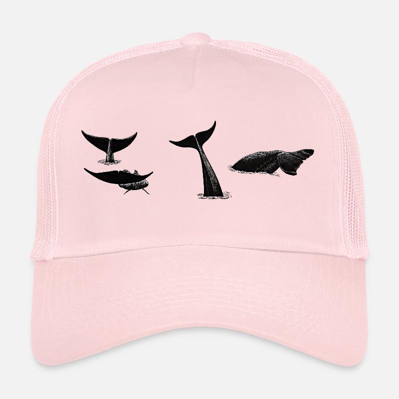 Queue de baleine - fluke de baleine - queues de baleines Casquette trucker 