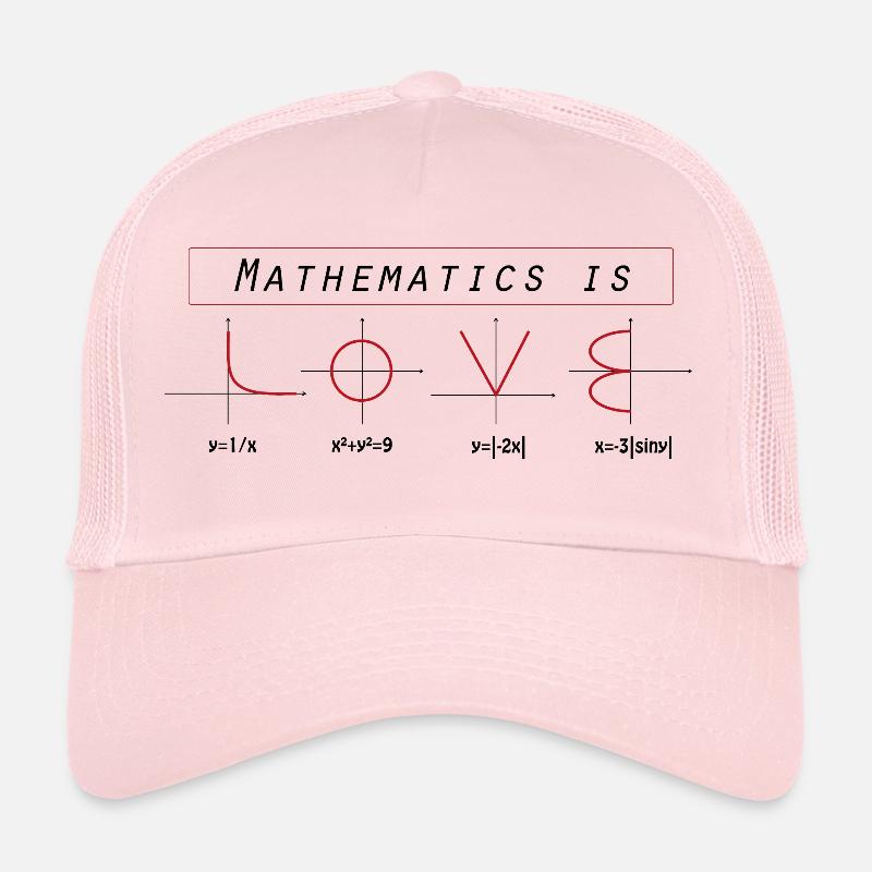 Mathematics Mathematics Love Algebra Geometry Trucker Cap