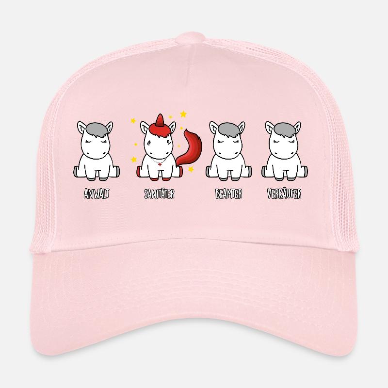 Sanitäter - das Einhorn der Berufswelt - Trucker Cap - Hellrosa