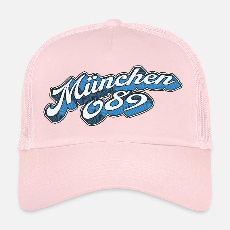 Munich 089 Retro Minga - Casquette trucker  - rose pâle