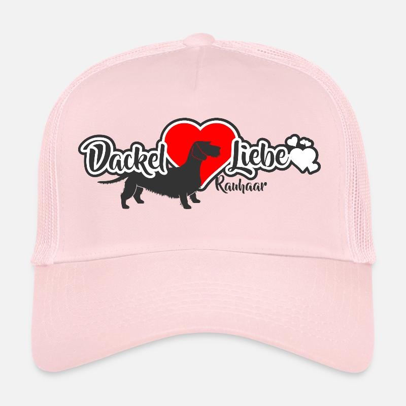 DackelLiebe Rauhaar Dackel - Trucker Cap - Hellrosa