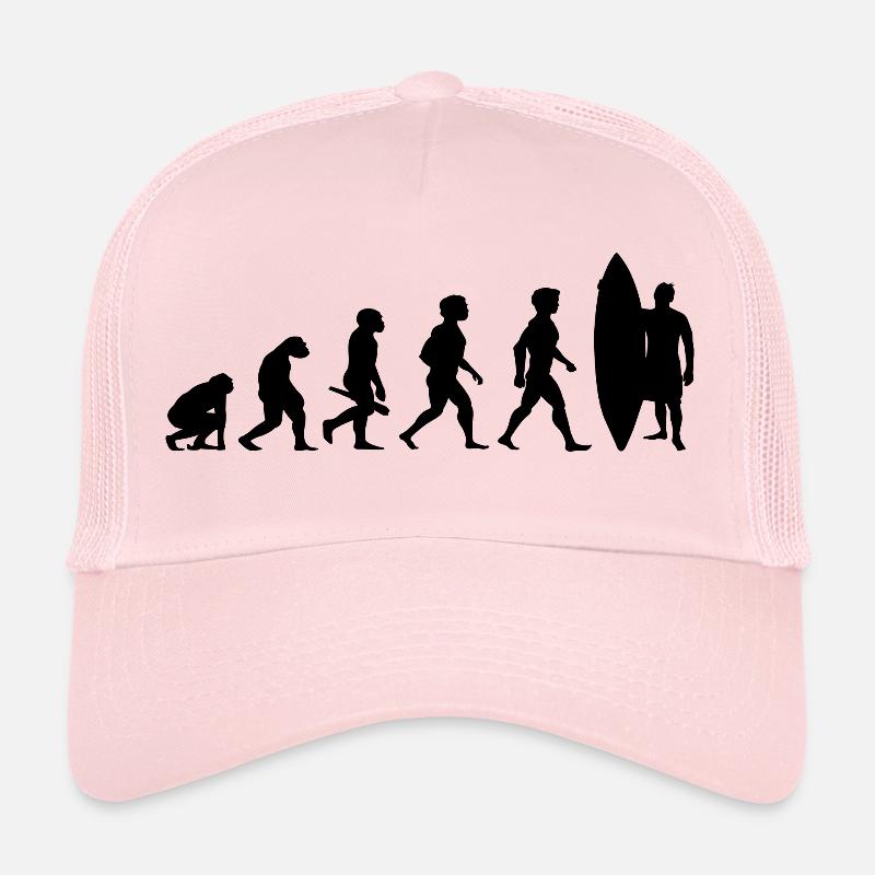 Evolution Surf Surfers surf surf - Casquette trucker  - rose pâle