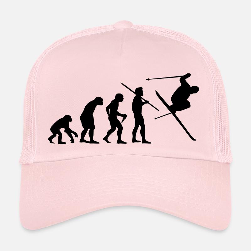 Évolution de l'homme - Skieur n ° 1 Casquette trucker 