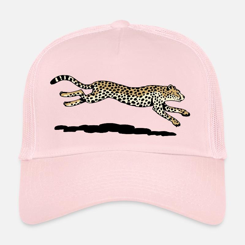 Cheetah - Trucker Cap - pale pink