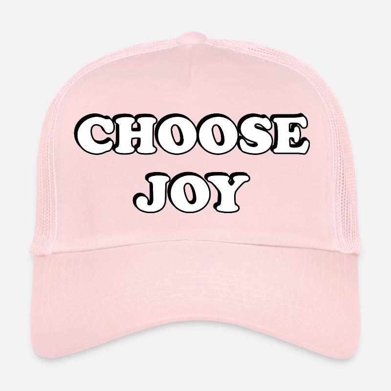 Choose Joy Bold Typography Trucker Cap