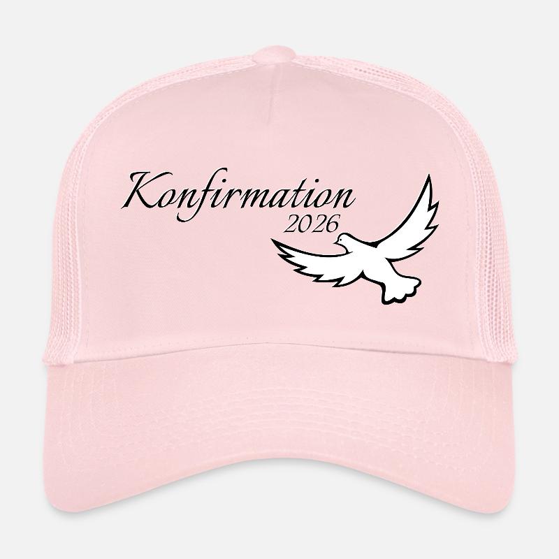 Confirmation 2026 Gift Ideas Dove Flying Up Trucker Cap